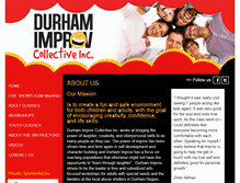 Tablet Screenshot of durhamimprov.com